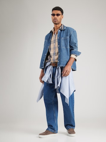 MUSTANG - Ajuste regular Camisa 'Chester' en beige