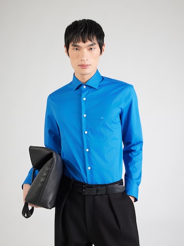 Michael Kors Slim fit Srajca | modra barva: sprednja stran