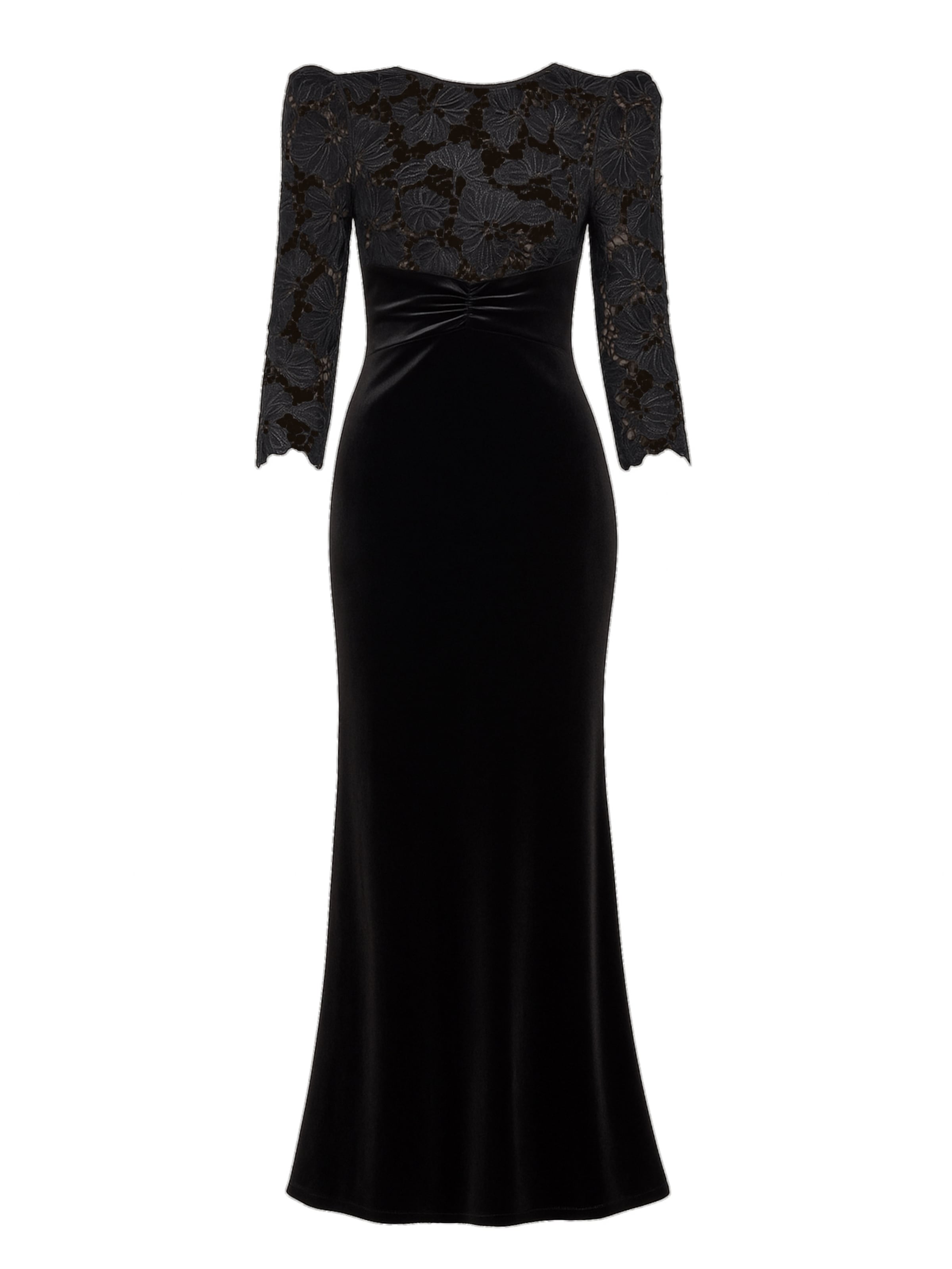 Robe GODDIVA en noir : devant