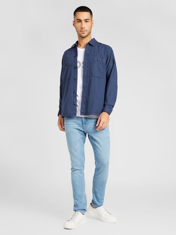 Coupe regular Chemise 'Locky' BOSS en bleu