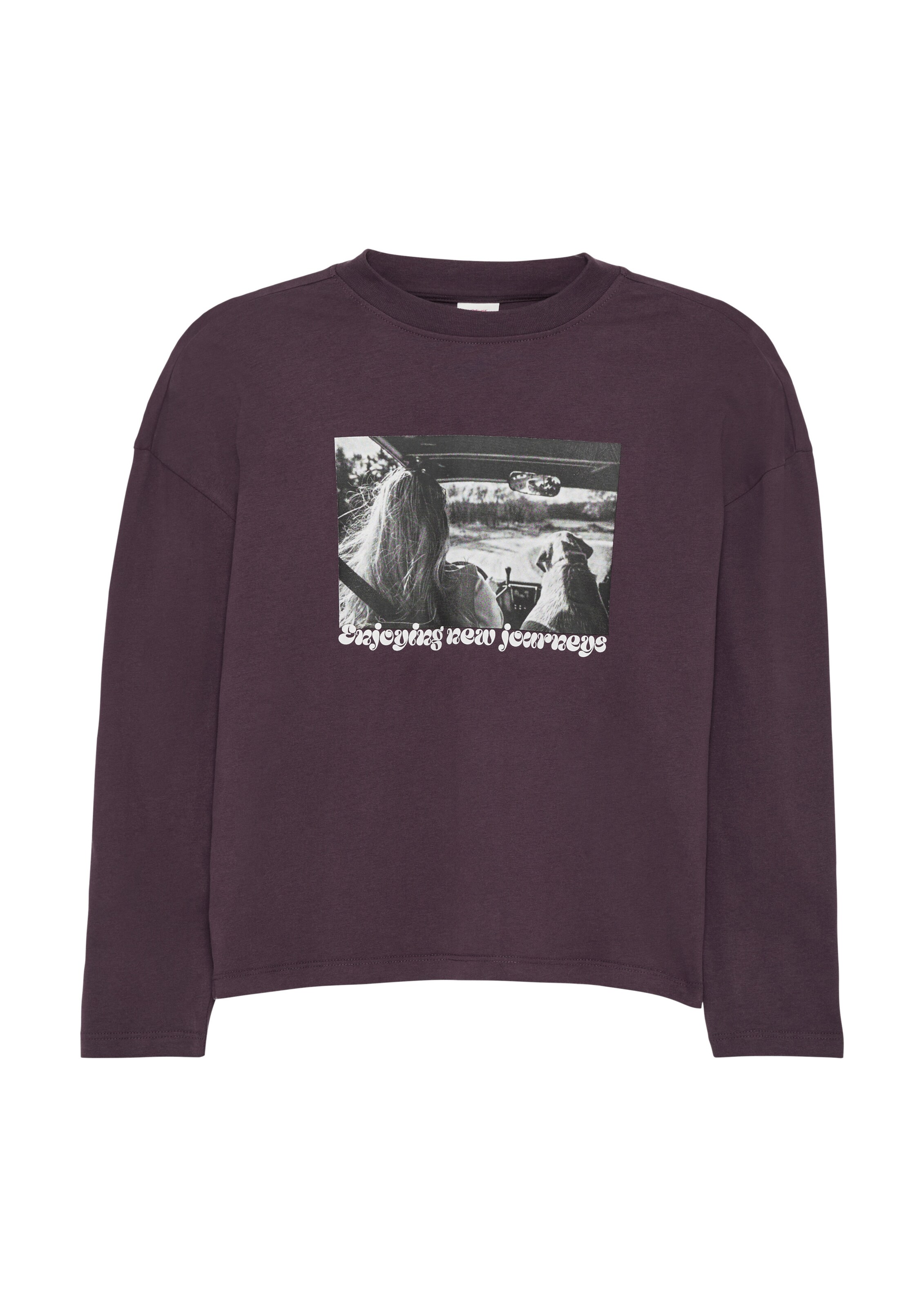 s.Oliver Shirt in Lila: voorkant