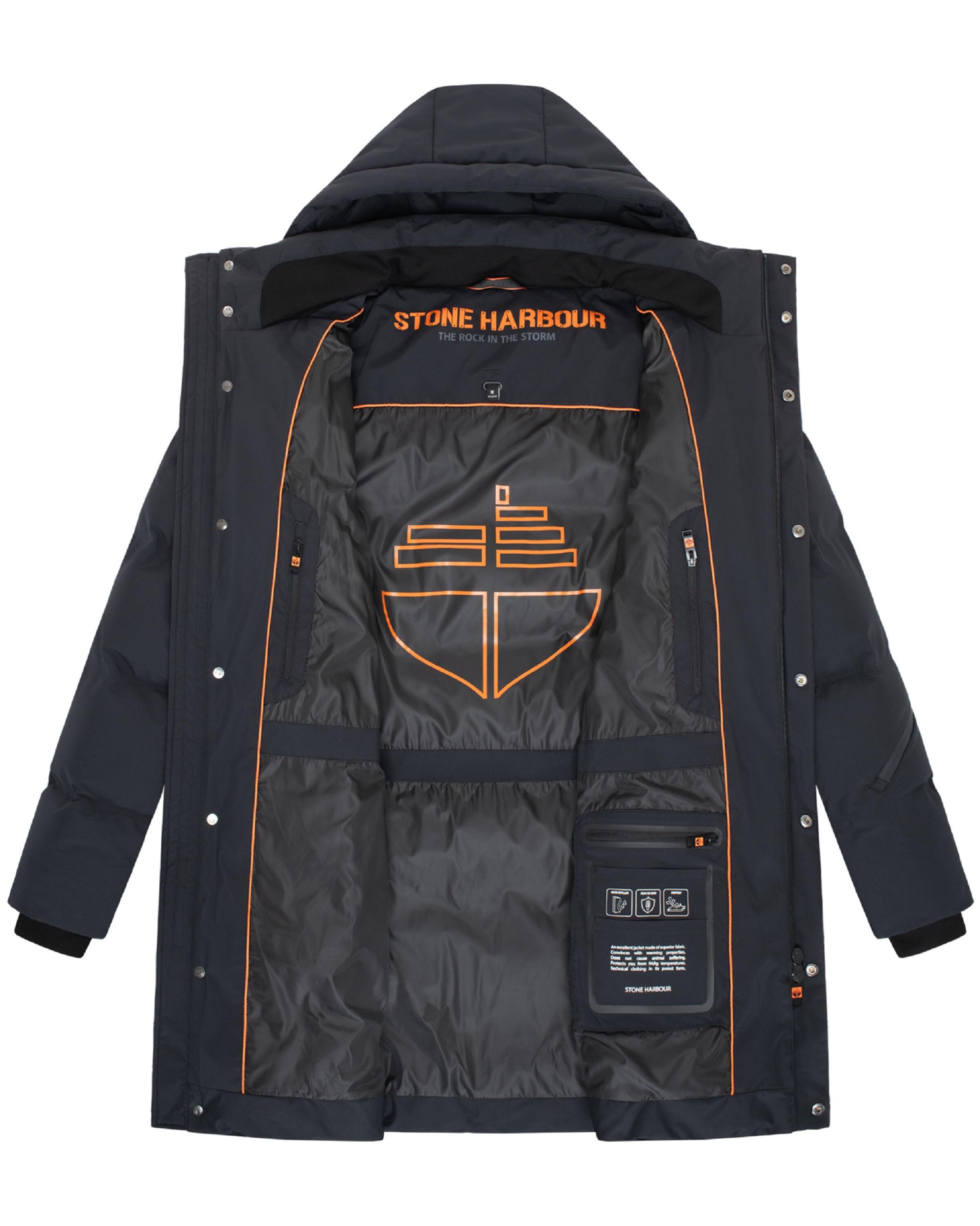 STONE HARBOUR Зимнее пальто 'Thadeek XX' в Черный