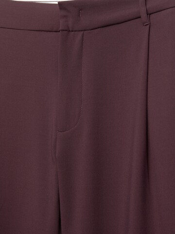 Loosefit Pantalon à pince Pull&Bear en rouge