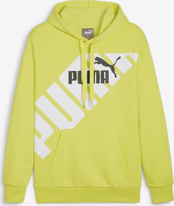 PUMA Sweatshirt 'Power' in Grün: predná strana