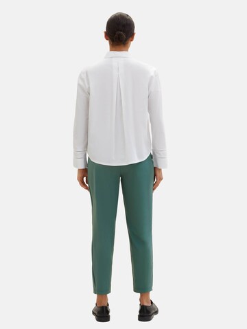 TOM TAILOR Tapered Broek in Groen