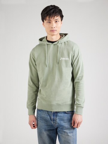 JACK & JONES Sweatshirt 'JJBeau' i grön: framsida
