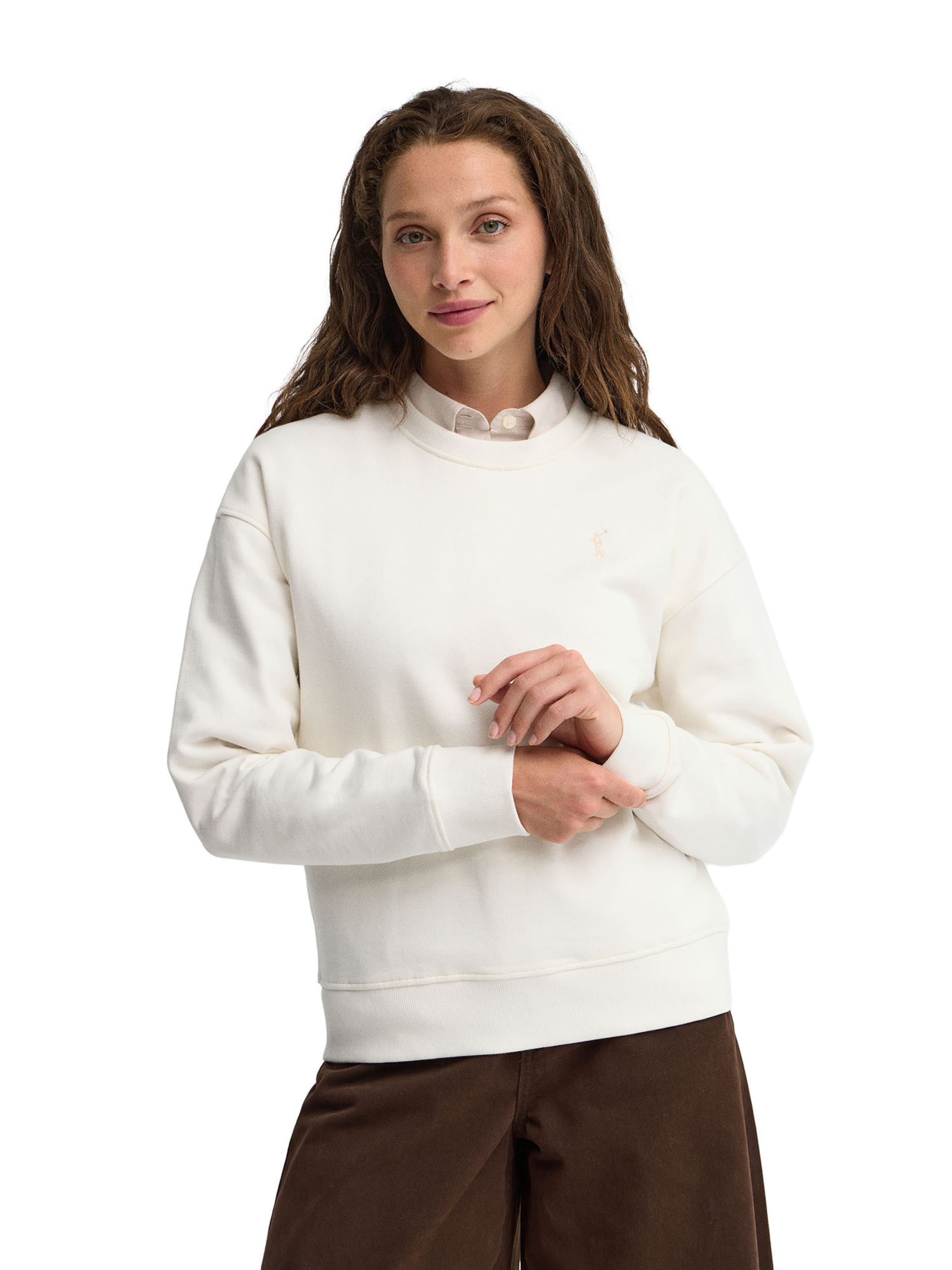 Polo Club Sweatshirt in White: front