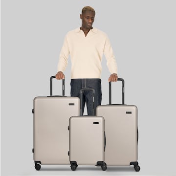 Ensemble de bagages Smartbox en beige : devant