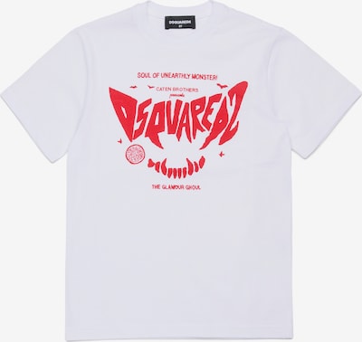 Marškinėliai iš DSQUARED2, spalva – raudona / balta, Prekių apžvalga