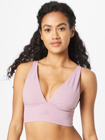 Bustier Soutien-gorge ADIDAS SPORTSWEAR en violet : devant