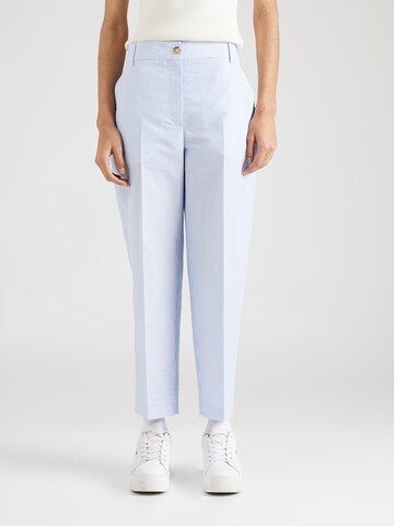 TOMMY HILFIGER Regular Pleated Pants in Blue: front