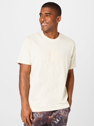 ADIDAS ORIGINALS - Camisa 'Trefoil Series Street' em branco: frente
