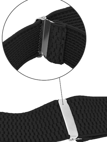 Fabio Farini Hosenträger 'X Form' in Schwarz