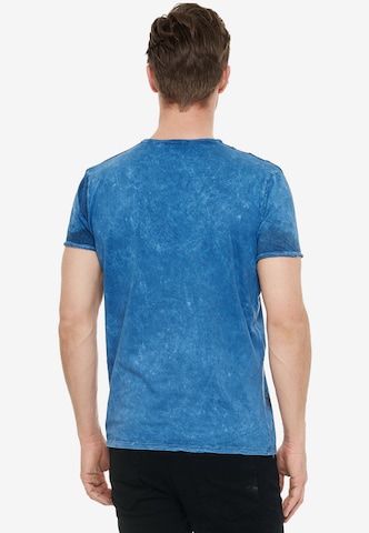 Rusty Neal T-Shirt mit zeitlosem Print in Blau