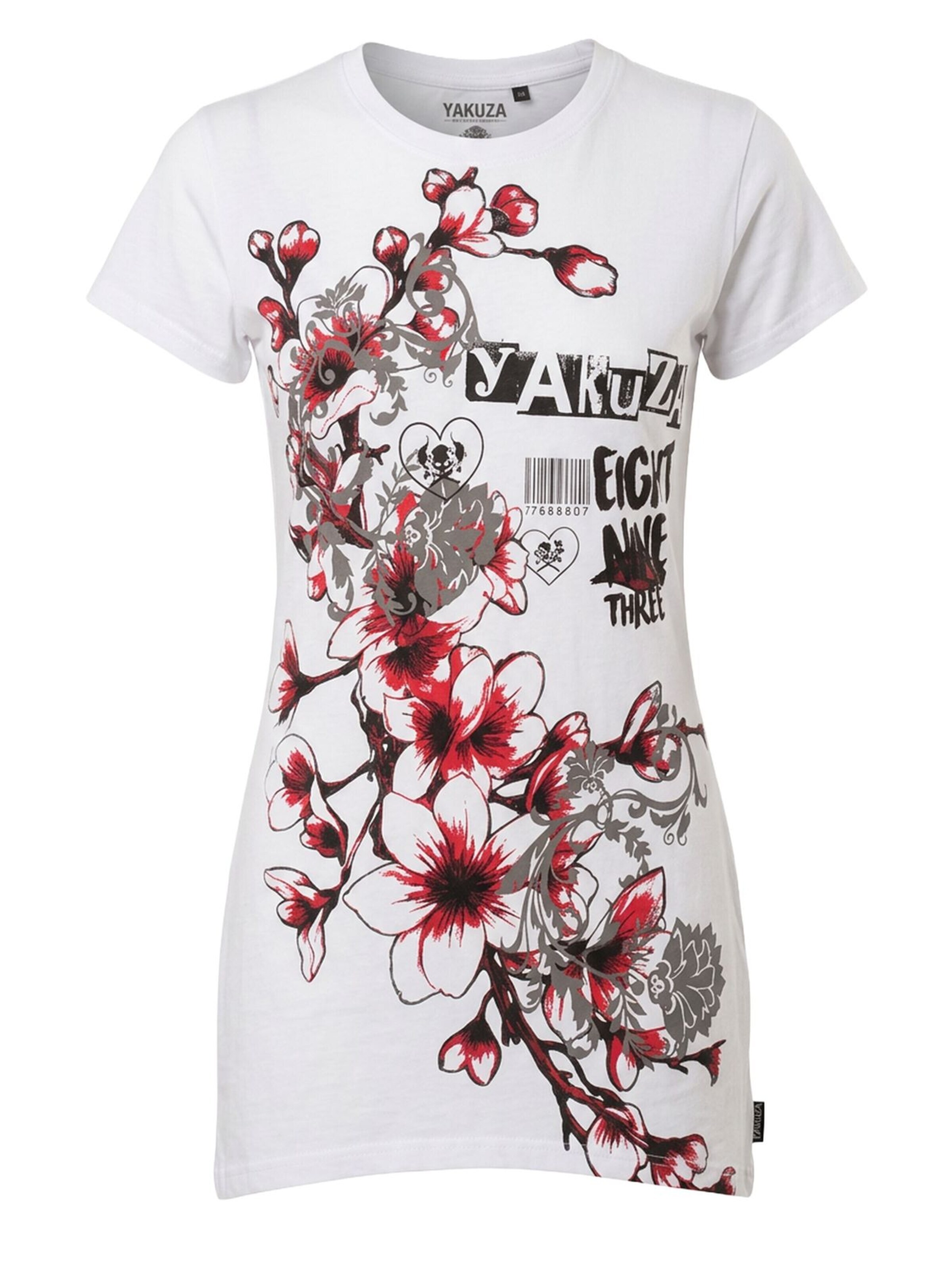 Yakuza Shirt Dress 'Hanami' in White: front