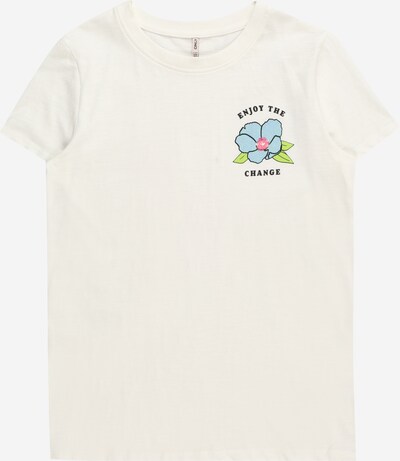 KIDS ONLY T-Krekls 'BONE', krāsa - debeszils / rozā / dabīgi balts, Preces skats
