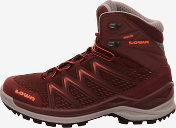 LOWA Boots in Red: front