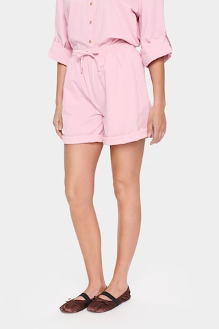 SAINT TROPEZ Loosefit Kalhoty – pink