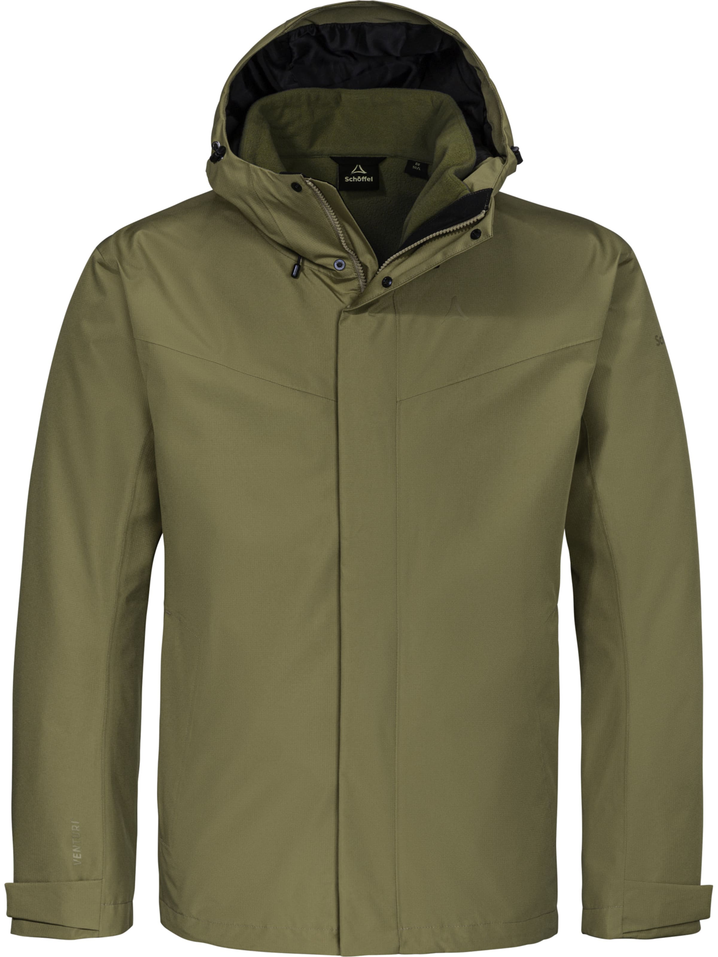 Schöffel Outdoor jacket '3in1 Okere' in L in Dark green, Item view