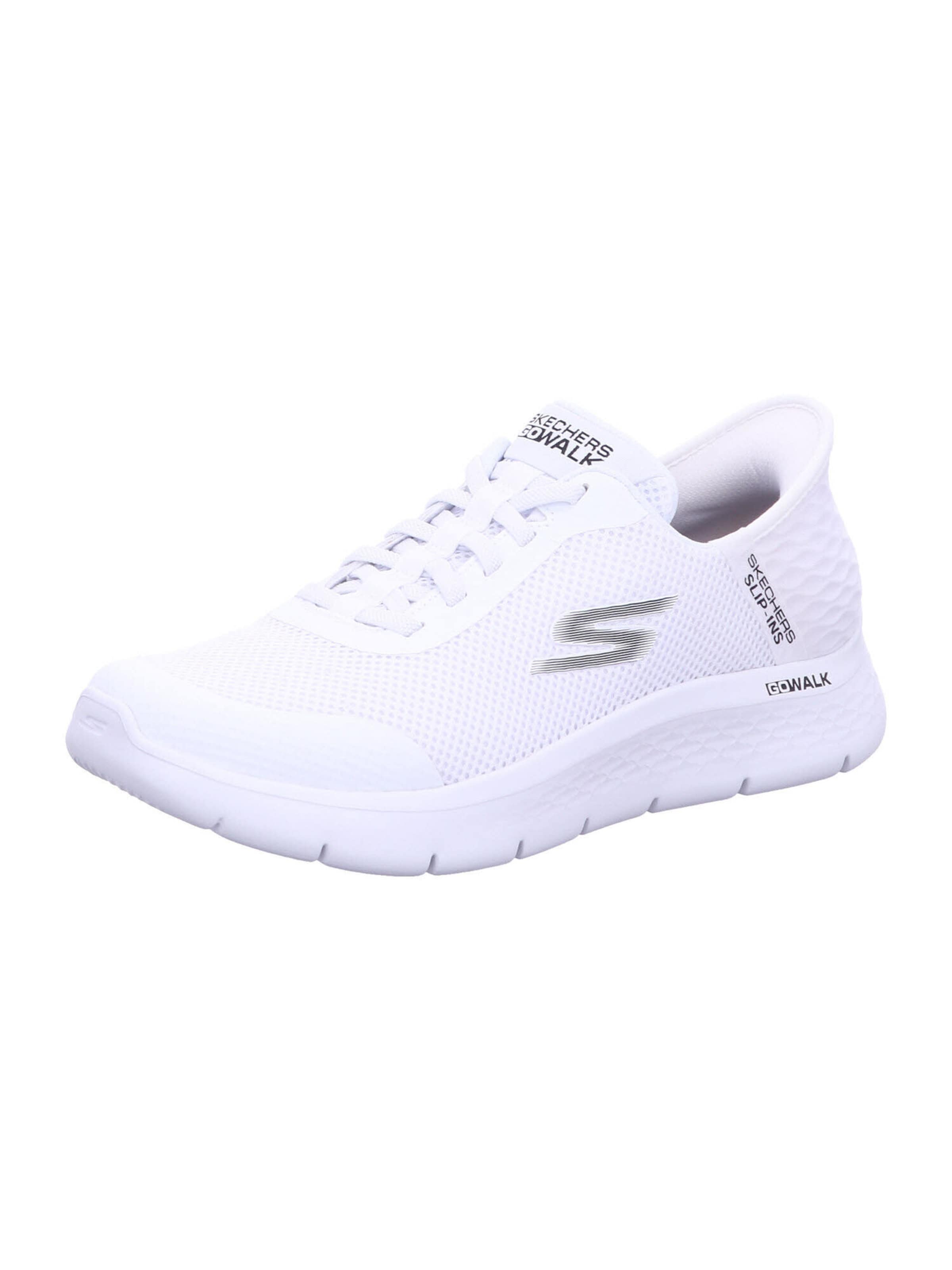 Baskets basses 'Go Walk Flex - Hands Up' SKECHERS en blanc : devant