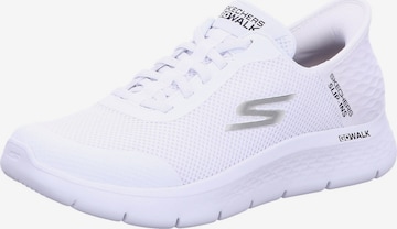 Baskets basses 'Go Walk Flex - Hands Up' SKECHERS en blanc : devant