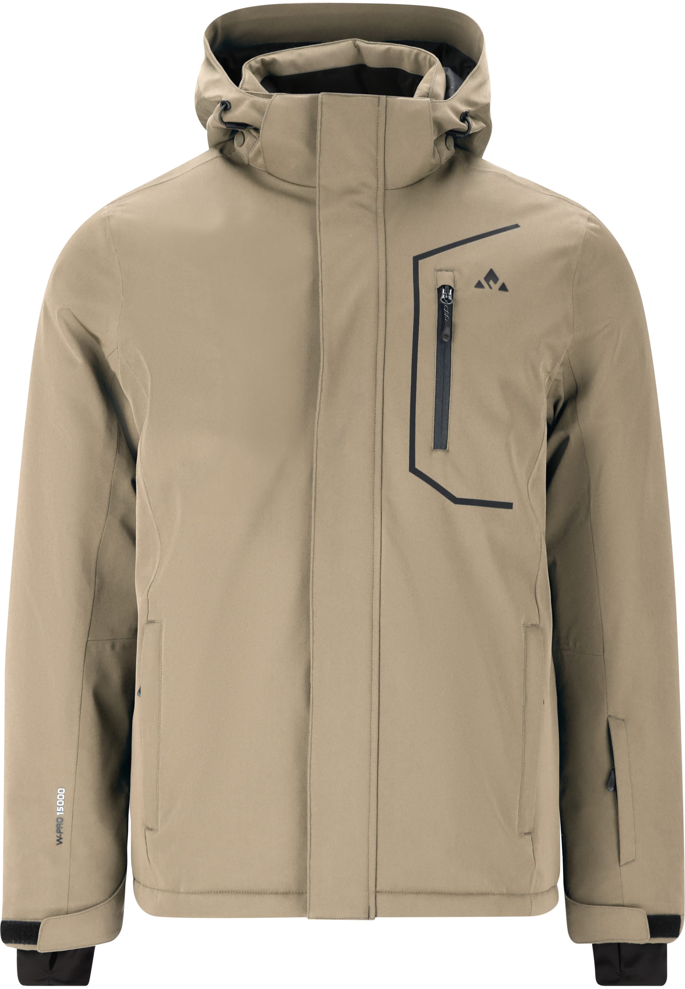 Whistler Skijacke 'Carbon' in Beige: Vorderseite