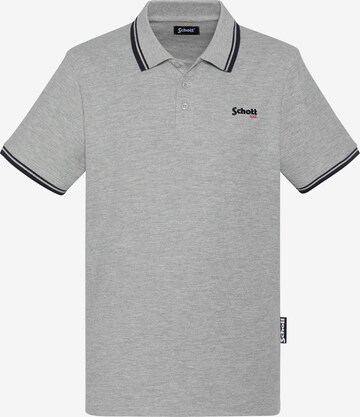 Schott NYC Shirt in Grau: Vorderseite