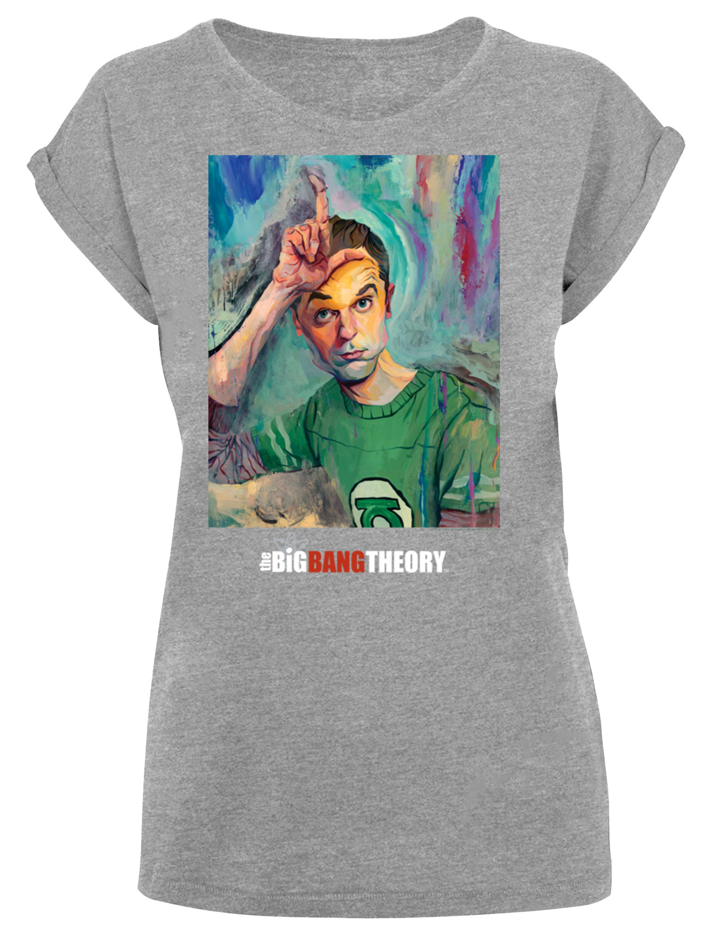 F4NT4STIC Shirt in Grijs: voorkant