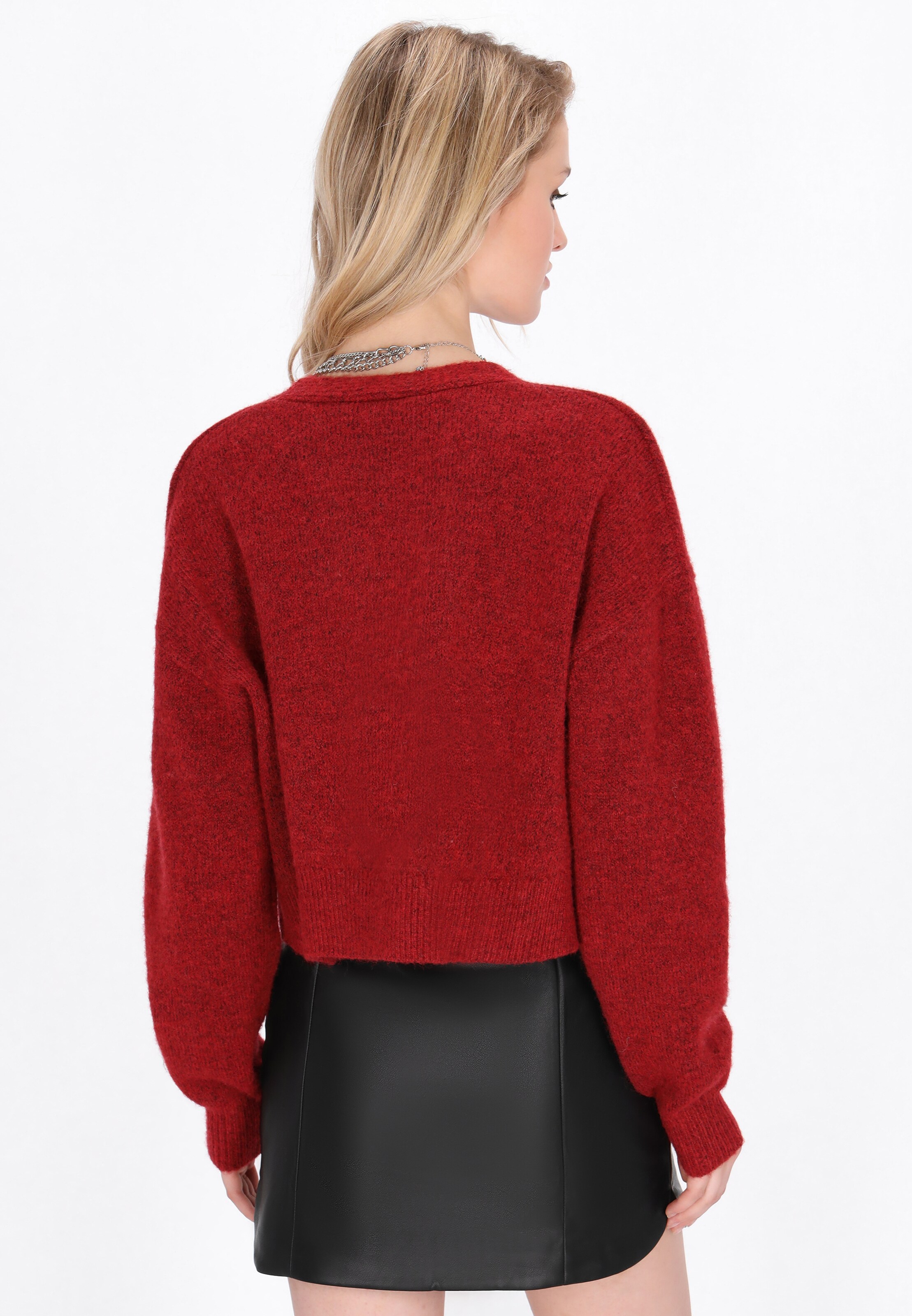 myMo ROCKS Neuletakki värissä punainen