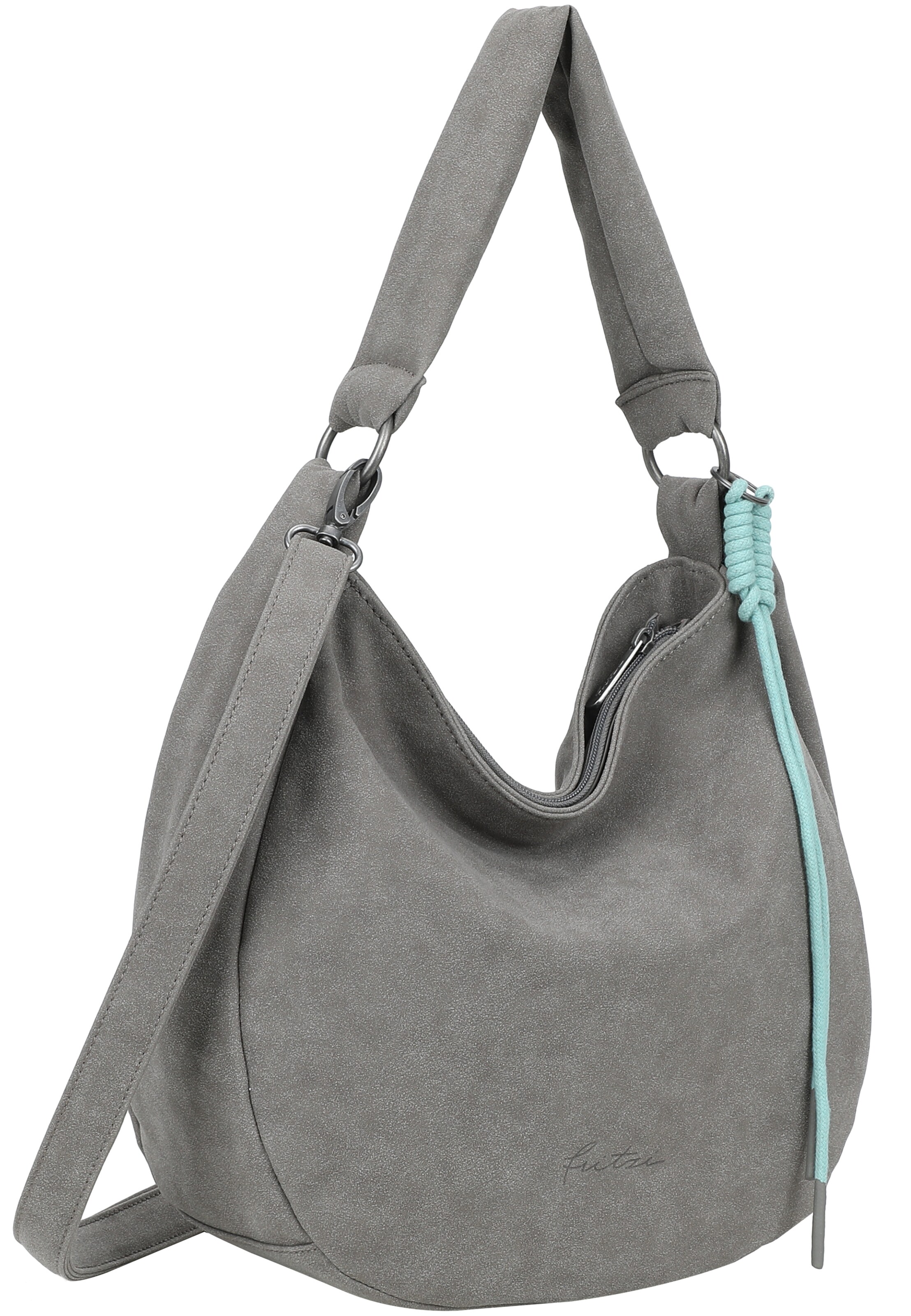 Fritzi aus Preußen Schoudertas 'Sue01 Suede Jacky Soft' in Grijs