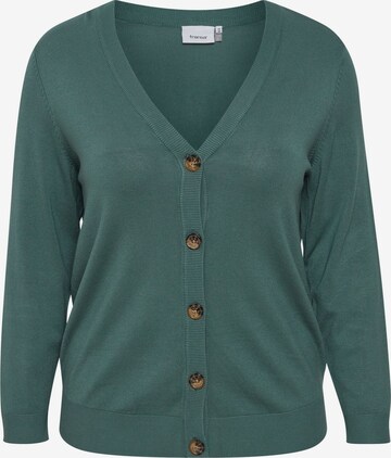 Fransa Knit Cardigan 'BLUME' in Green: front