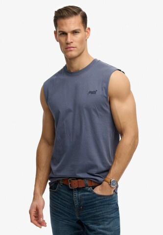 T-Shirt 'Essential' Superdry & Co en bleu : devant
