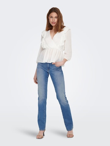 Coupe slim Jean 'Alicia' ONLY en bleu