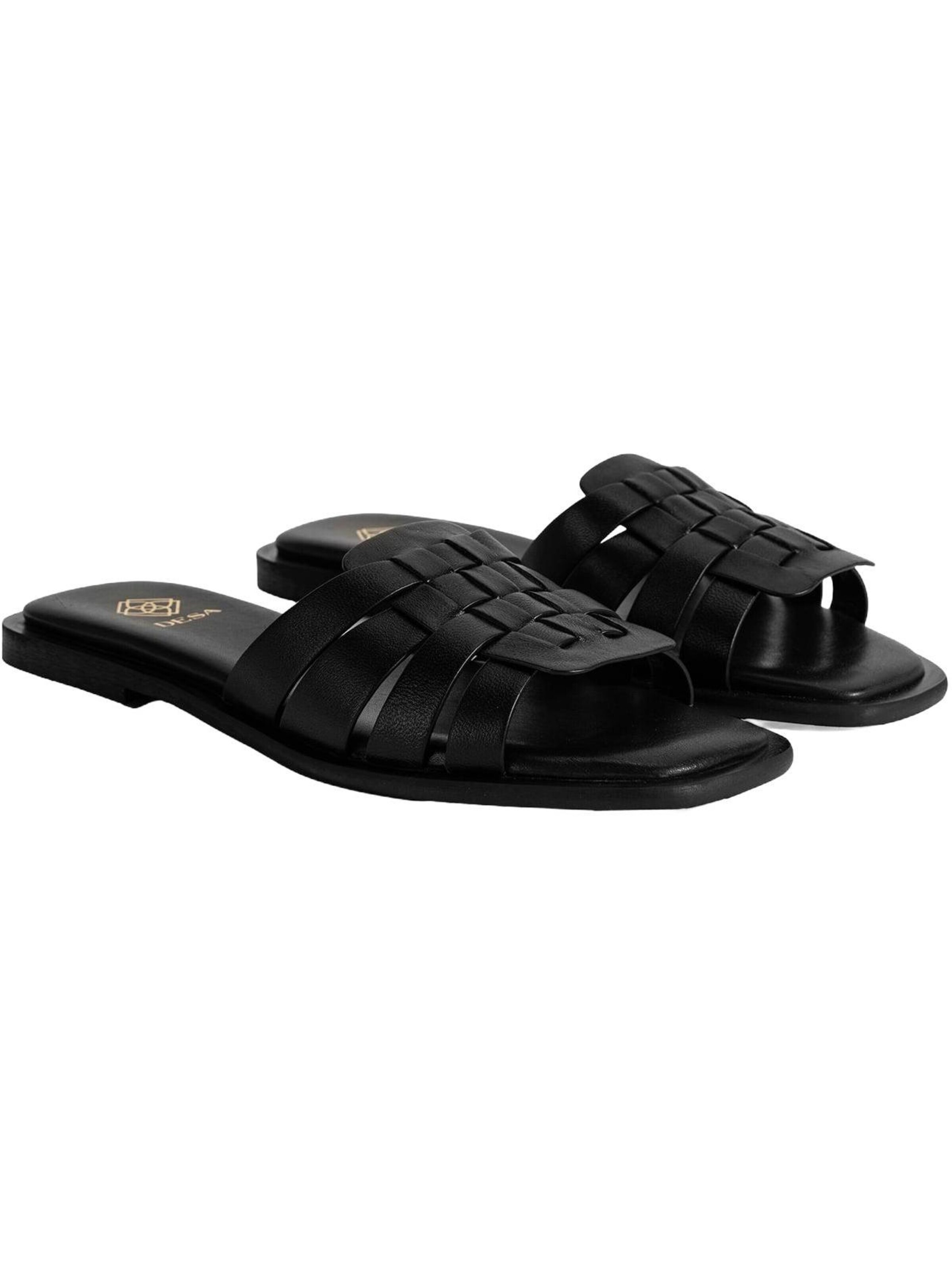 Desa Mule 'Hausschuhe' in Black: front