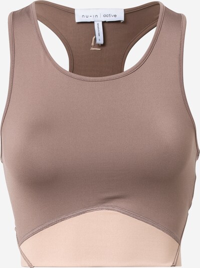 NU-IN Top in creme / dunkelbeige, Produktansicht