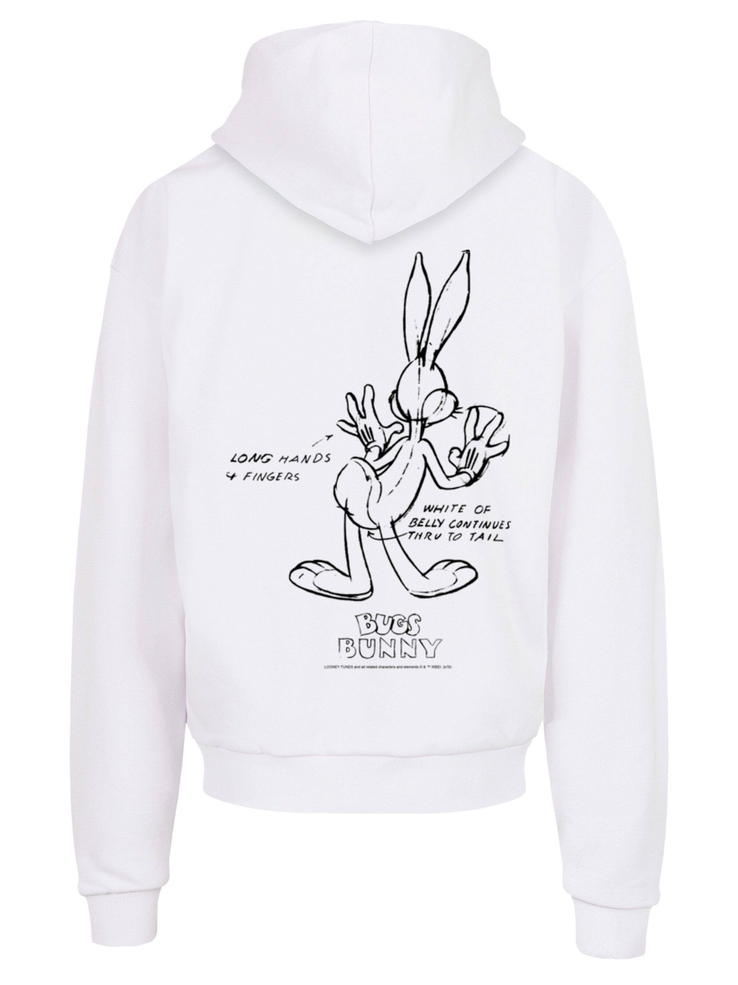 Sweat-shirt F4NT4STIC en blanc : devant