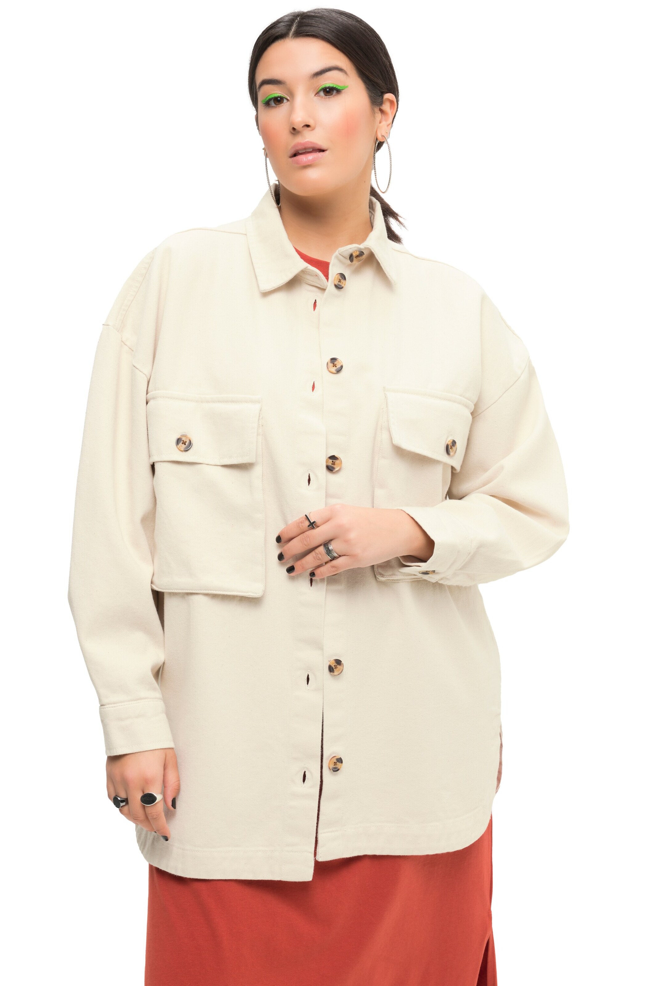 Studio Untold Blouse in Beige: voorkant