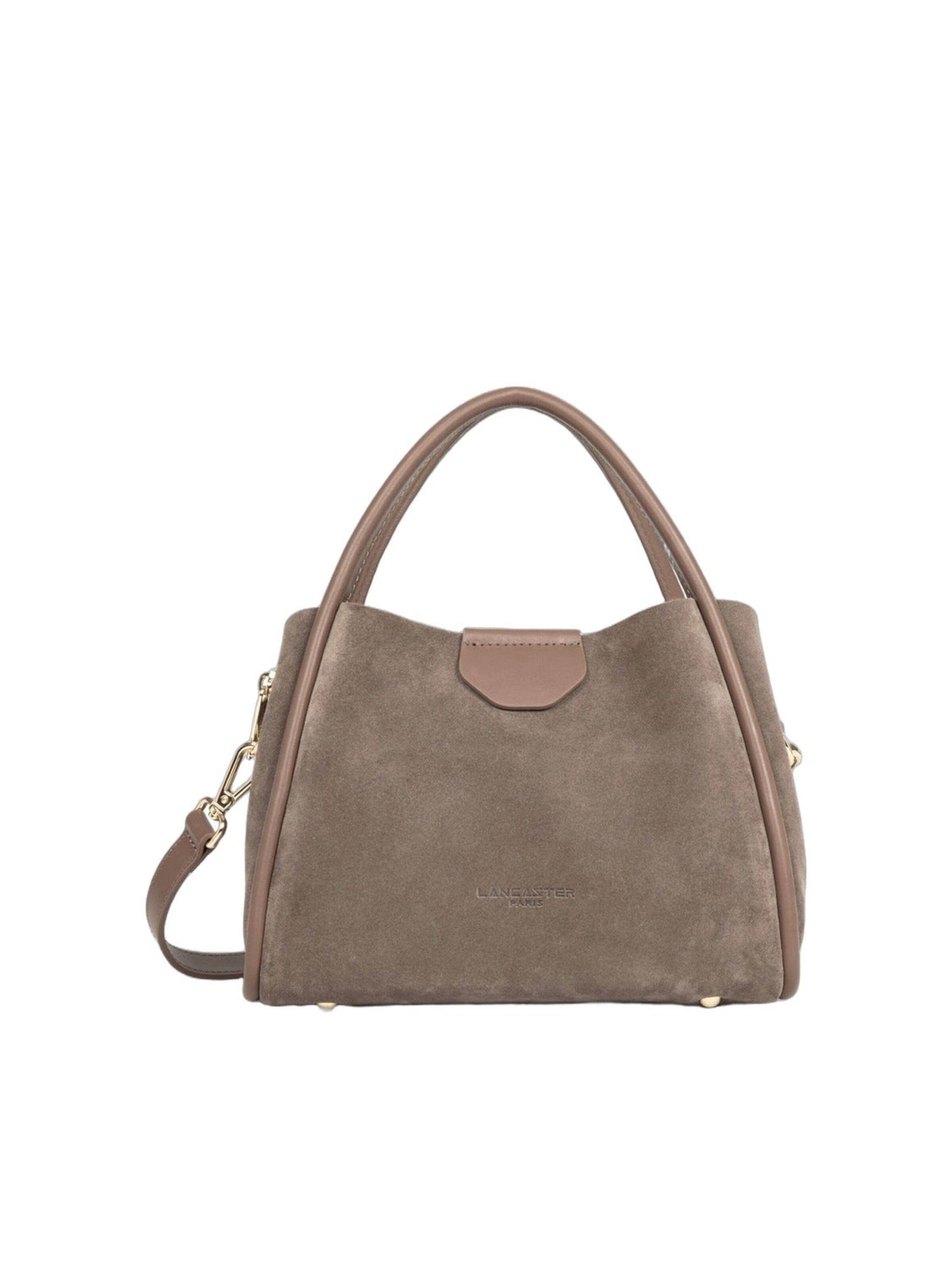 LANCASTER Paris Handbag 'Suède Ida' in Brown: front