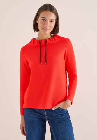 CECIL Sweatshirt 'Piquée' in Orange: front
