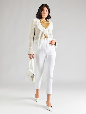 Elisabetta Franchi - Skinny Pantalón en blanco