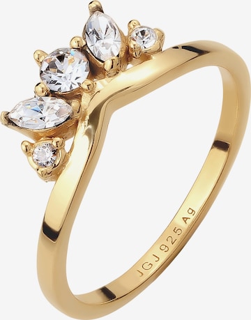 ELLI Ring 'Crown' in Gold: Vorderseite