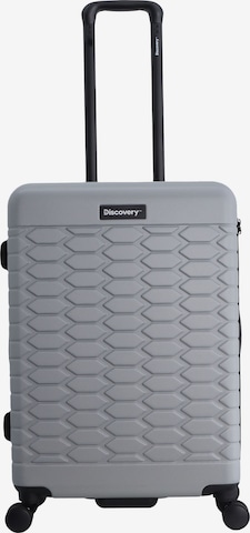 Discovery Suitcase 'REPTILE' in Silver: front