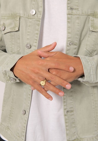 KUZZOI Ring 'Kompass' in Gold: Vorderseite