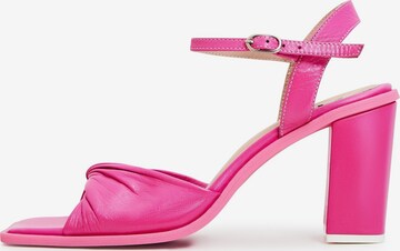 CESARE GASPARI Sandals in Pink: front