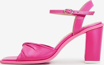 Sandales CESARE GASPARI en rose : devant