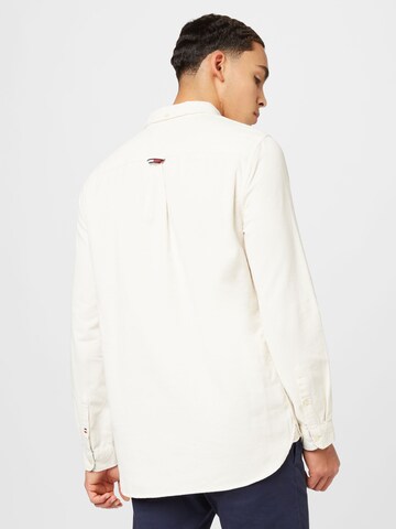 Tommy Jeans Regular fit Button Up Shirt in White