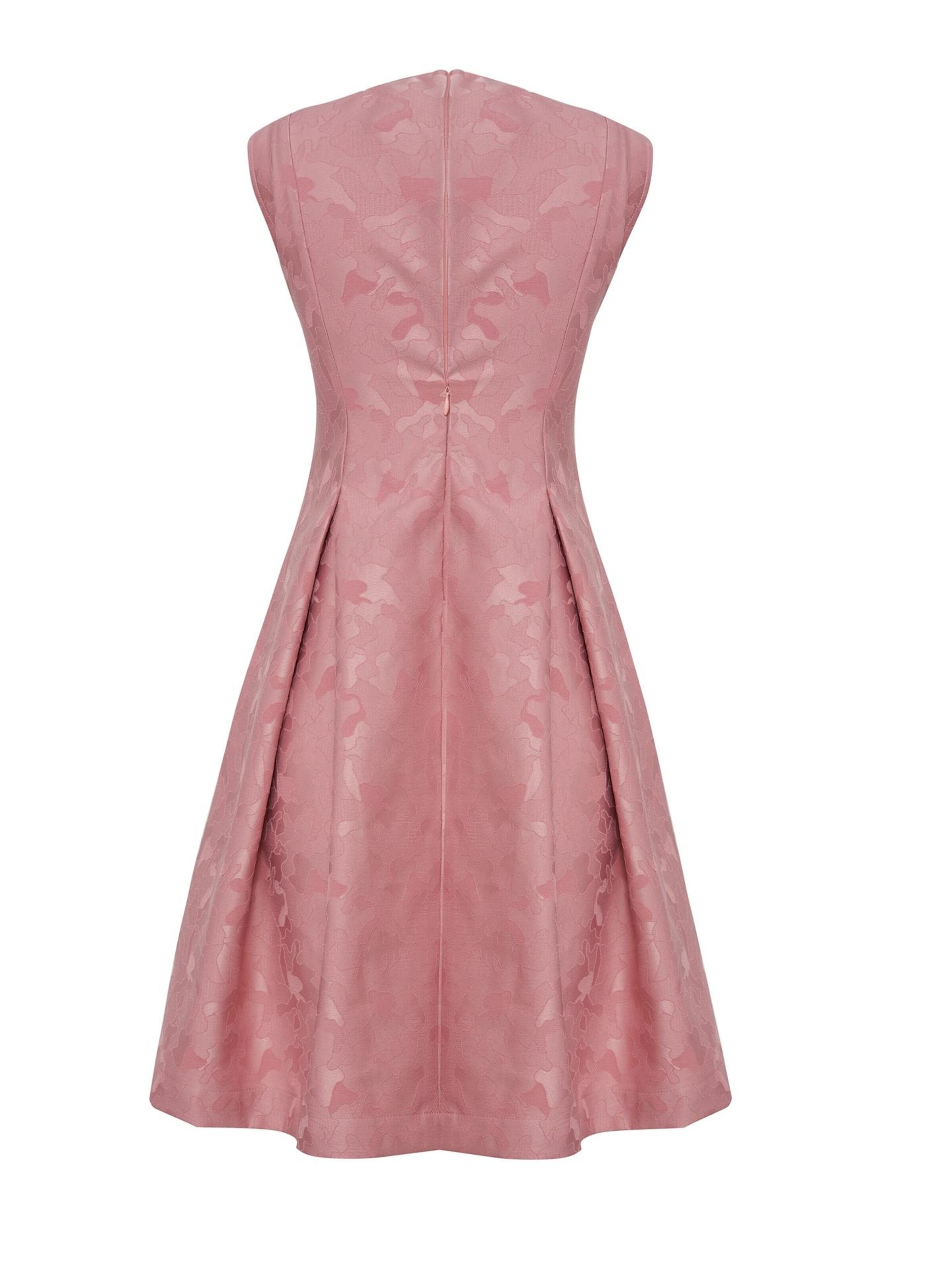 La V Dress 'Feestelijke jurk met strikken' in Pink