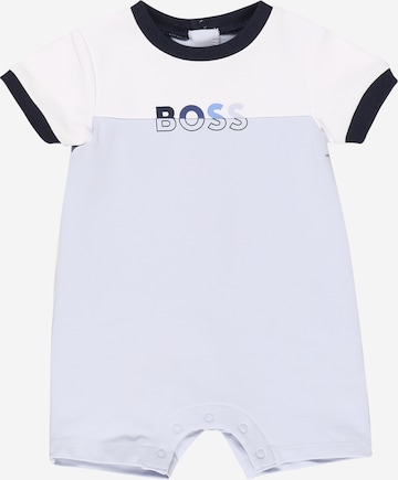 BOSS Kidswear - Macacão em azul: frente