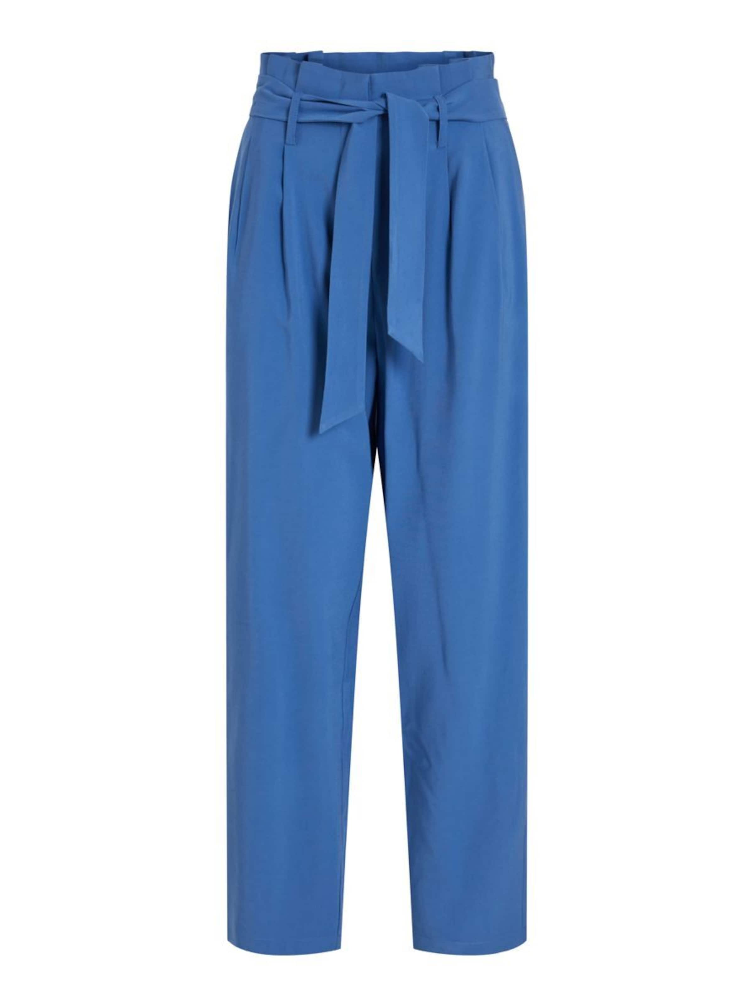 VILA - Tapered Pantalón plisado en azul: frente