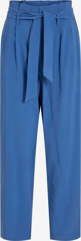 VILA Regular Pleat-Front Pants in Blue: front